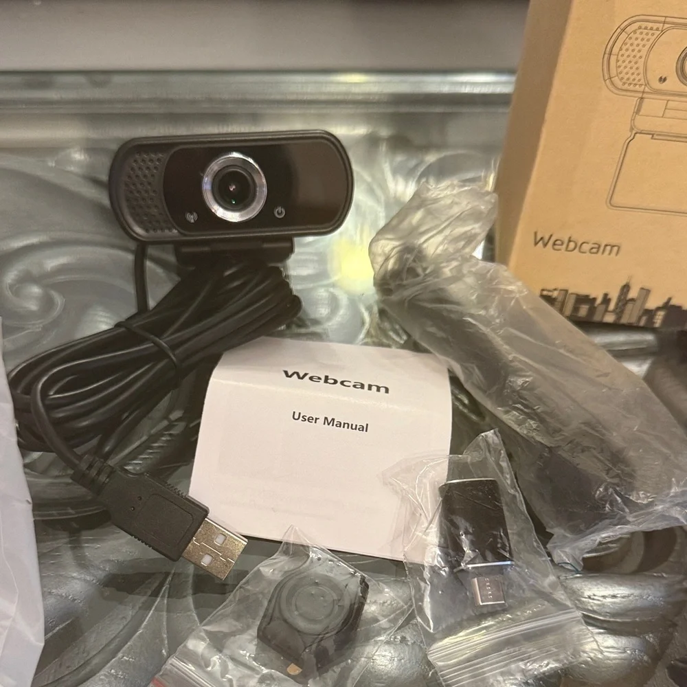 TL Webcam C7 1080p Webcam with Microphone Model N5 Tripod Cover